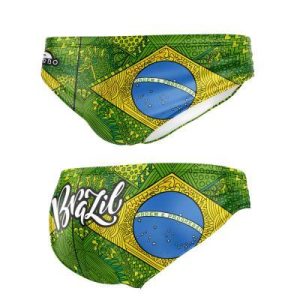 BAÑADOR  WATERPOLO NIÑO BRAZIL GREEN