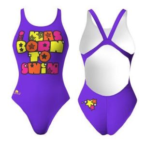 BAÑADOR MUJER BORN TO SWIM (PRO RESISTENT)