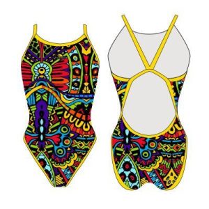 BAÑADOR MUJER NATACIÓN `REVOLUTION AFRICA NEON