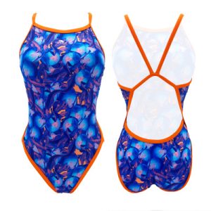BAÑADOR MUJER NATACIÓN `REVOLUTION` BLUE APPLE