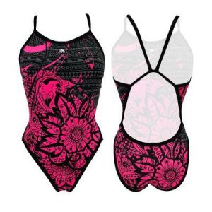 BAÑADOR MUJER NATACIÓN `REVOLUTION" BORDER FLOWER