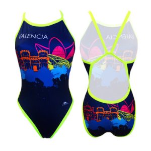 BAÑADOR MUJER NATACIÓN `REVOLUTION VALENCIA SKYLINE