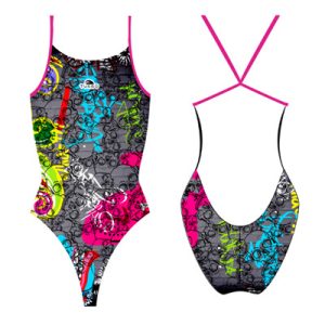 BAÑADOR NAT. SRA. GRAFFITY SKULL (PRO RACER)