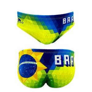 BAÑADOR  WATERPOLO NIÑO BRAZIL ROMBUS