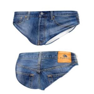 BAÑADOR WATERPOLO NIÑO JEANS TURBO