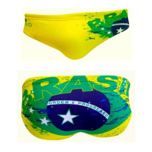 BAÑADOR WATERPOLO NIÑO NEW BRASIL YELOW