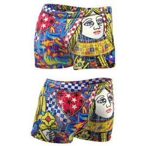 BOXER FULL PRINTER QUEEN HEART VINTAGE