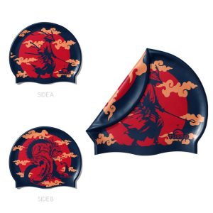 GORRO SILICONA( DOS CARAS) SAMURAI VS DRAGON