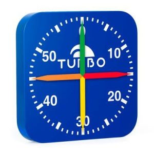 RELOJ DE PISCINA AZUL (80 × 80 × 7 cm)
