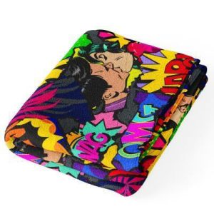 TOALLA ALGODON MICROFIBRA (145 x100) COMIC NEWSPAPER