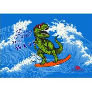 TOALLA ALGODON MICROFIBRA (145 x100) DINO WAVE