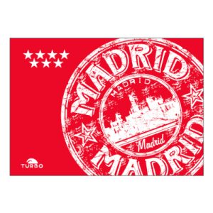 TOALLA ALGODON MICROFIBRA (145 x100) MADRID LETTERS