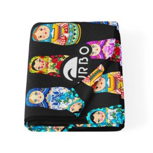 TOALLA ALGODON MICROFIBRA (145 x100) MATRIOSKAS