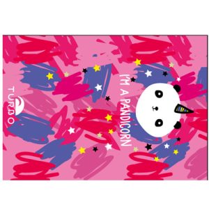 TOALLA ALGODON MICROFIBRA (145 x100) PANDICORN HAPPY