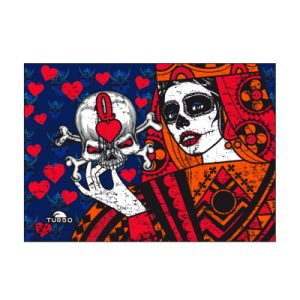 TOALLA ALGODON MICROFIBRA (145 x100) QUEEN HEART