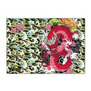TOALLA ALGODON MICROFIBRA (145 x100) RED DRAGON