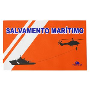 TOALLA ALGODON MICROFIBRA (145 x100) SALVAMENTO MARITIMO