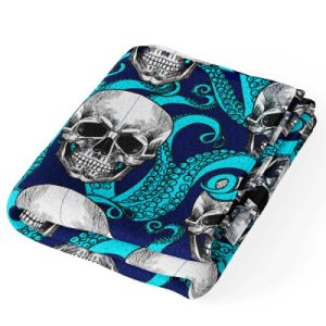 TOALLA ALGODON MICROFIBRA (145 x100) SKULL OCTOPUS