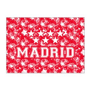 TOALLA ALGODON MICROFIBRA (145 x100) STARS MADRID