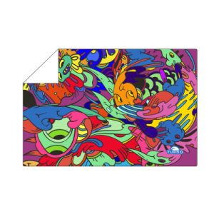 TOALLA ALGODON MICROFIBRA (145 x100) SUPER PSYCHEDELIC