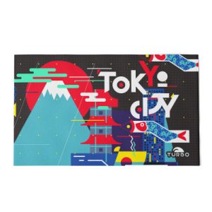 TOALLA ALGODON MICROFIBRA (145 x100) TOKYO CITY