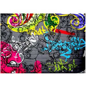 TOALLA ALGODON MICROFIBRA (145 x100) WALL SKULL