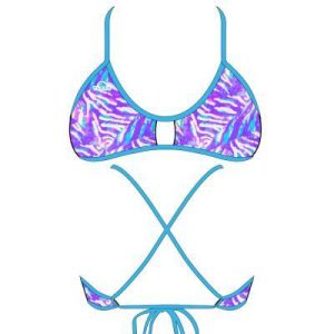 TOP BIKINI ACTIVE LILAC ANIMAL