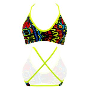 TOP BIKINI `MARE` NIÑA AFRICA NEON
