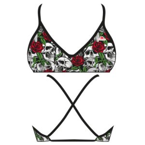 TOP BIKINI `MARE` NIÑA SKULL AND ROSES 2019